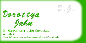 dorottya jahn business card